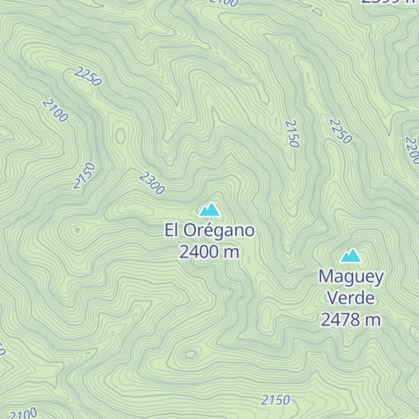 Map of El Orégano
