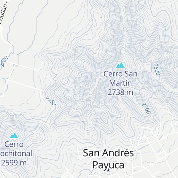 Map of Cerro Sotola