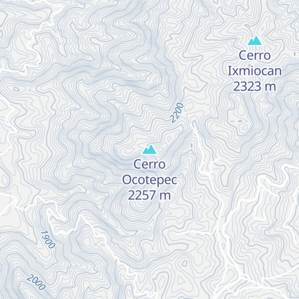 Map of Cerro Ocotepec