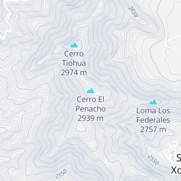 Map of Cerro El Penacho