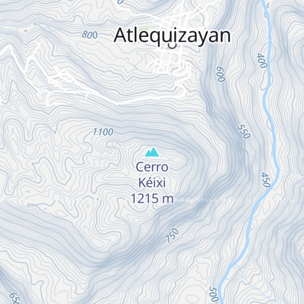 Map of Cerro Kéixi