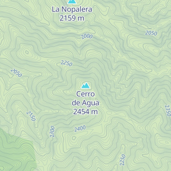 Map of Cerro de Agua