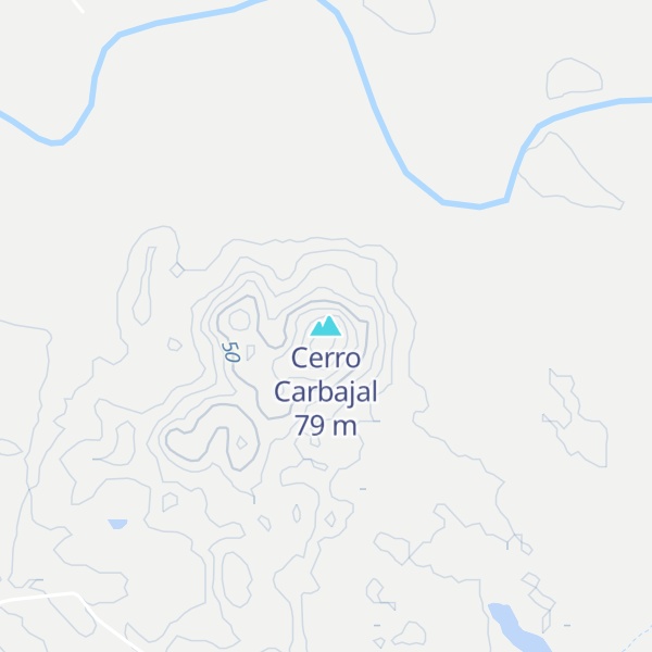 Map of Cerro Carbajal