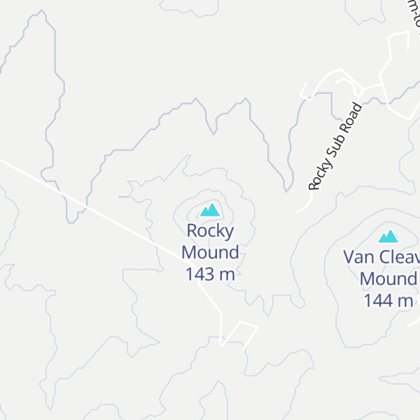 Map of Rocky Mound
