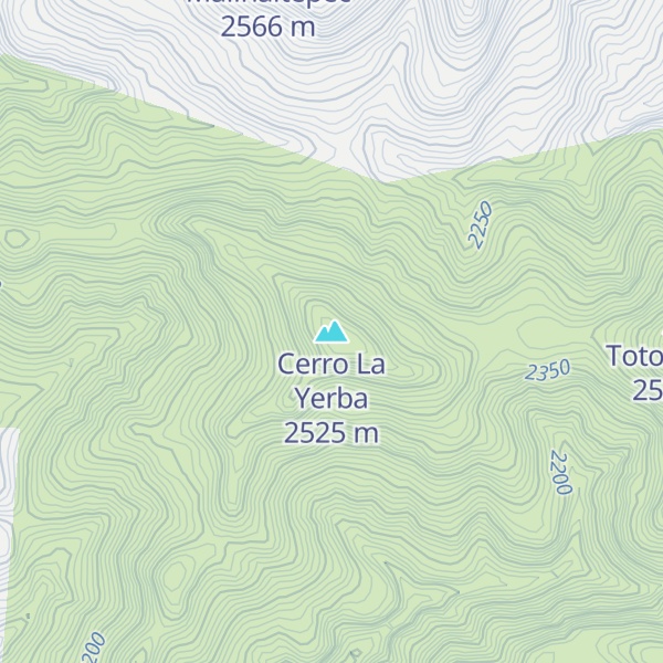 Map of Cerro La Yerba