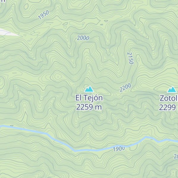 Map of El Tejón