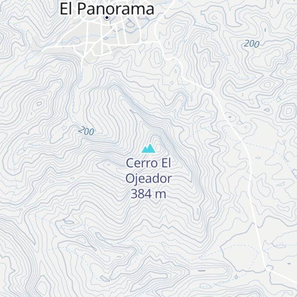 Map of Cerro El Ojeador