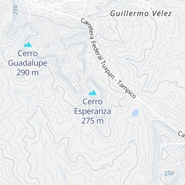Map of Cerro Esperanza
