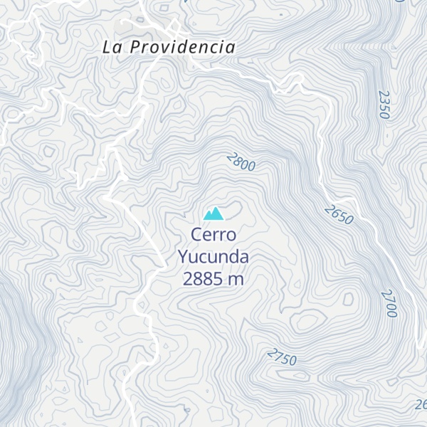Map of Cerro Yucunda