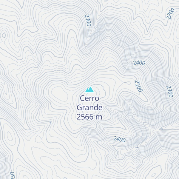 Map of Cerro Grande