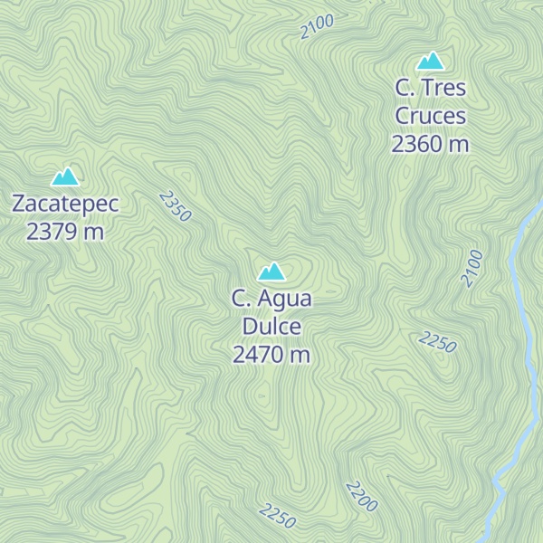Map of C. Agua Dulce