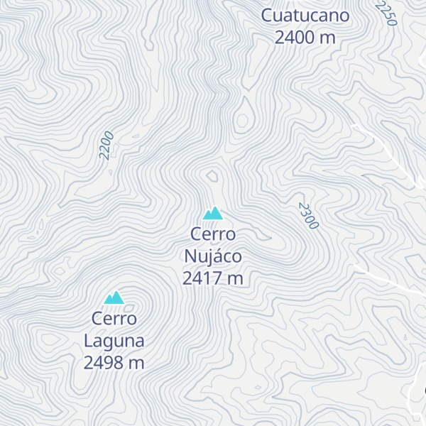 Map of Cerro Nujáco