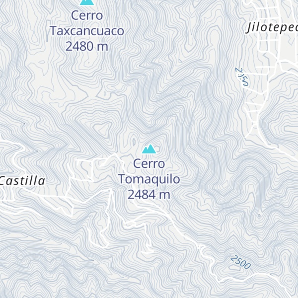Map of Cerro Tomaquilo