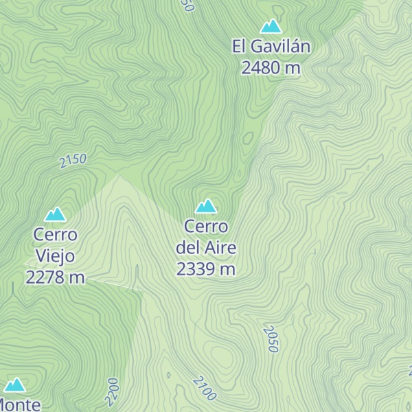 Map of Cerro del Aire