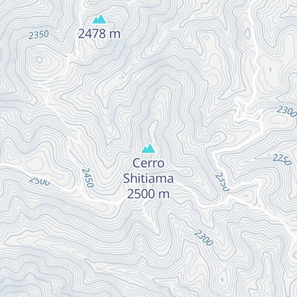 Map of Cerro Shitiama
