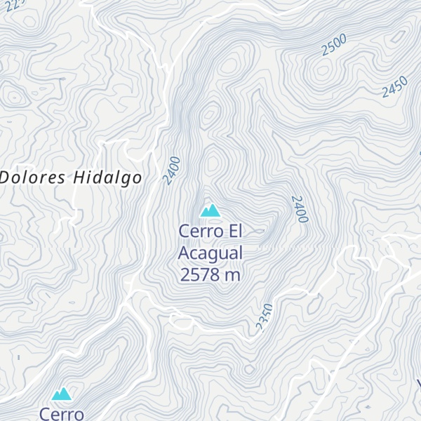 Map of Cerro El Acagual