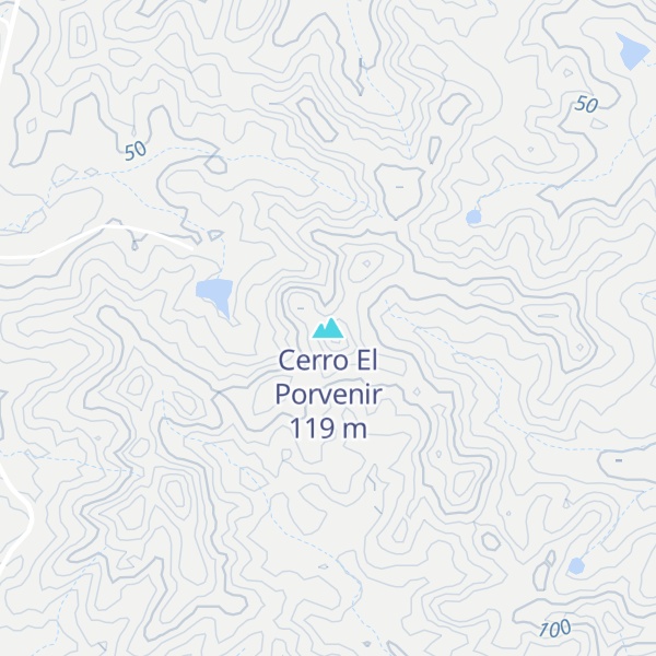 Map of Cerro El Porvenir