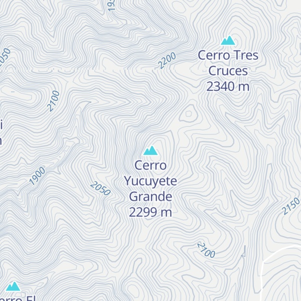 Map of Cerro Yucuyete Grande