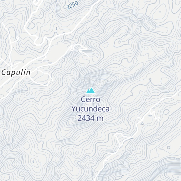 Map of Cerro Yucundeca