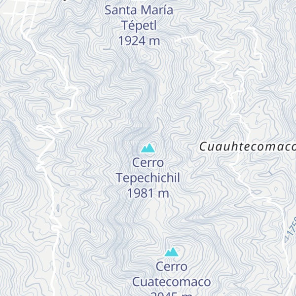 Map of Cerro Tepechichil