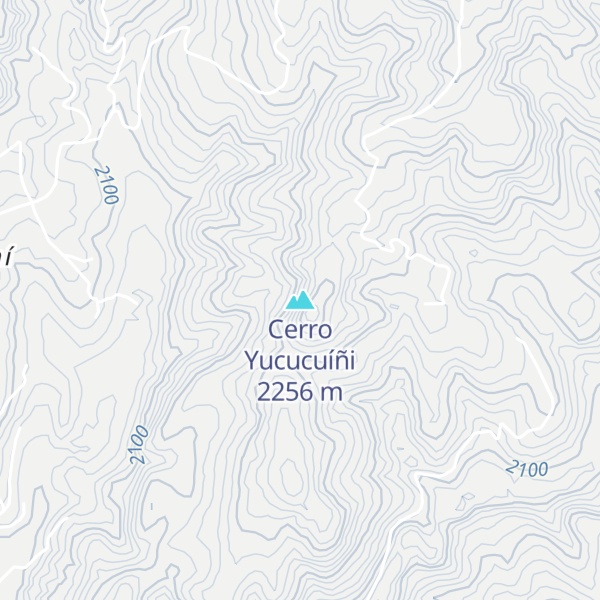 Map of Cerro Yucucuíñi