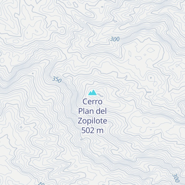 Map of Cerro Plan del Zopilote