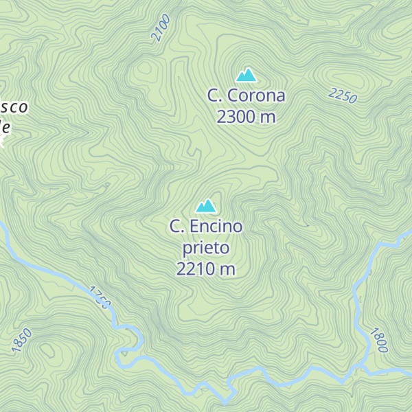 Map of C. Encino prieto