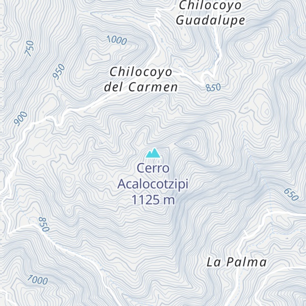 Map of Cerro Acalocotzipi