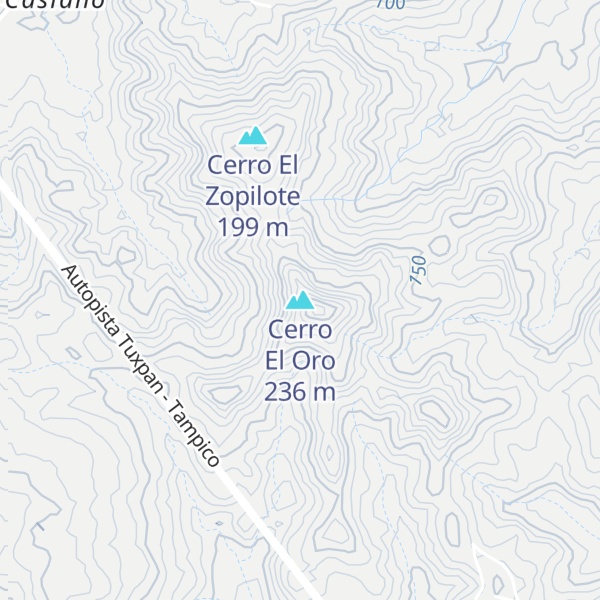 Map of Cerro El Oro