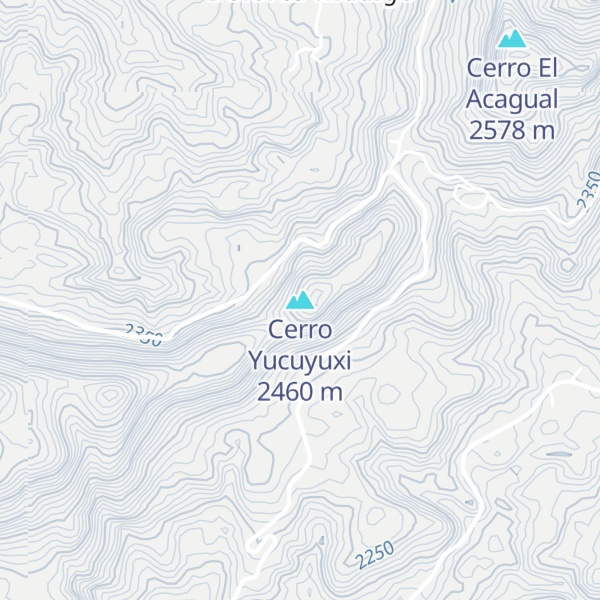 Map of Cerro Yucuyuxi