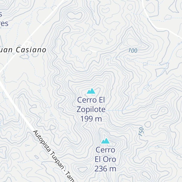 Map of Cerro El Zopilote