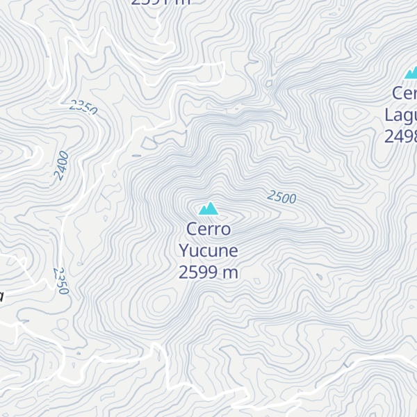 Map of Cerro Yucune