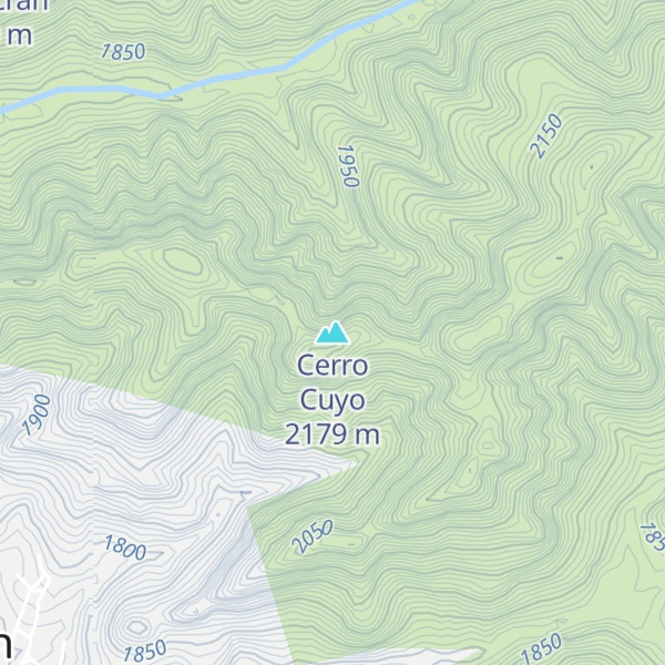 Map of Cerro Cuyo