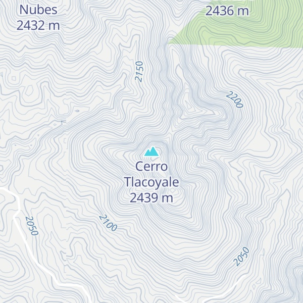 Map of Cerro Tlacoyale