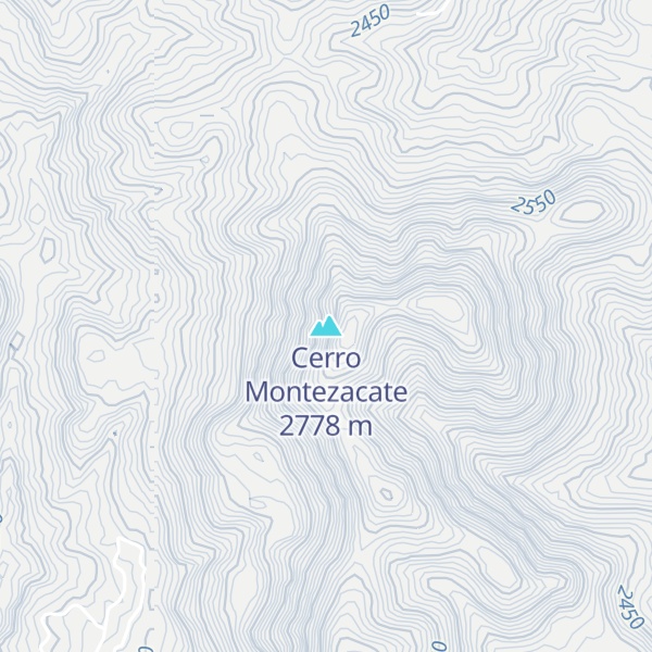 Map of Cerro Montezacate
