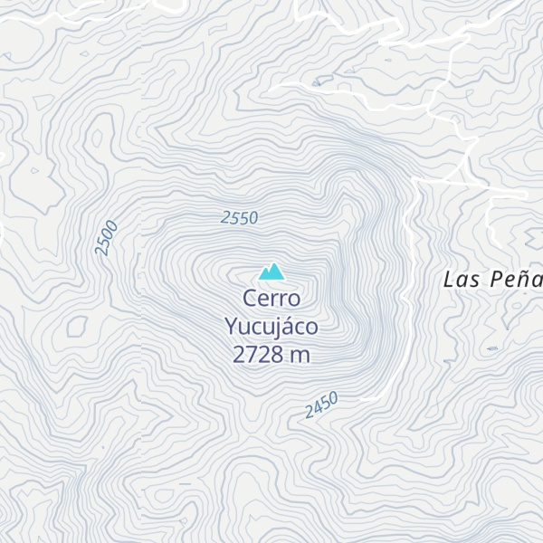 Map of Cerro Yucujáco