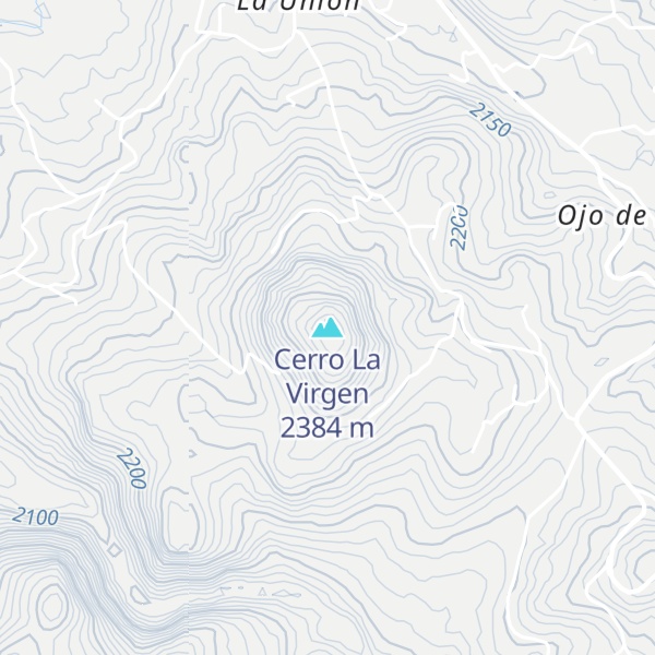 Map of Cerro La Virgen
