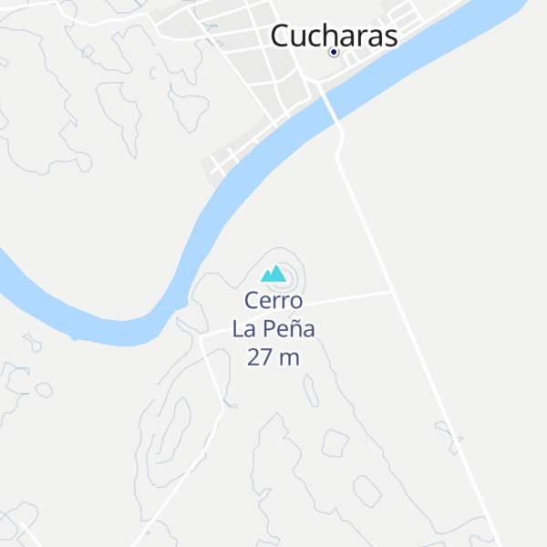Map of Cerro La Peña