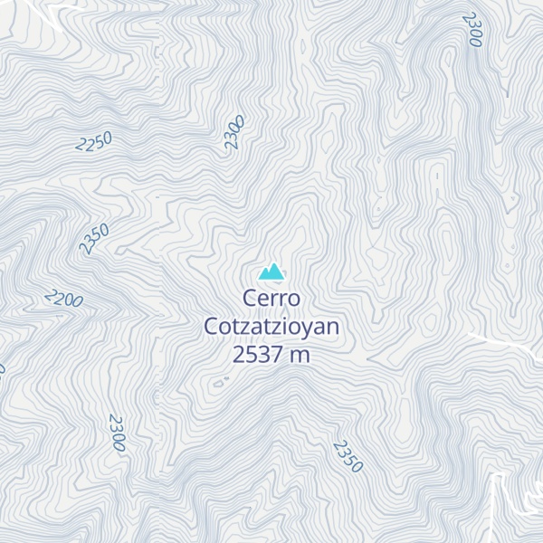 Map of Cerro Cotzatzioyan