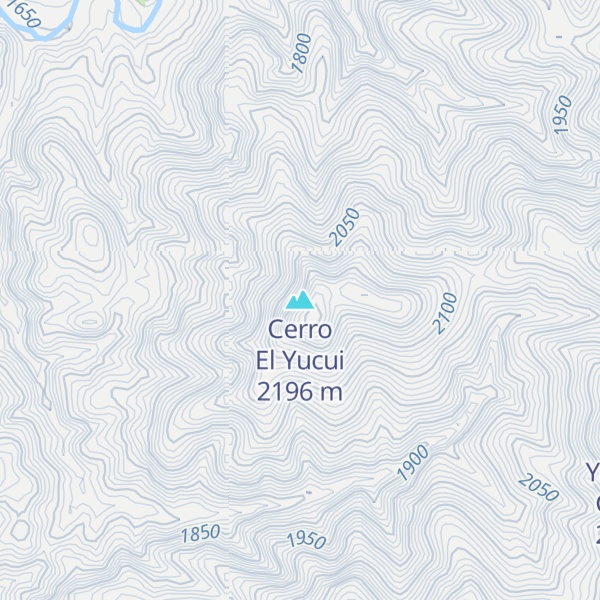 Map of Cerro El Yucui