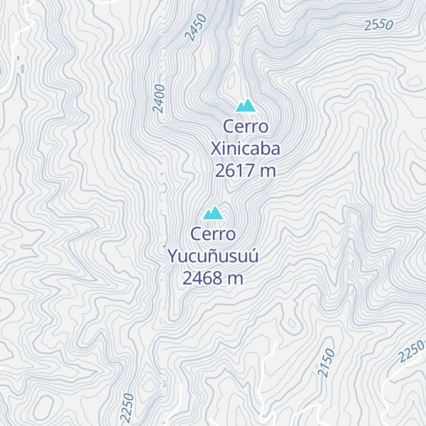 Map of Cerro Yucuñusuú
