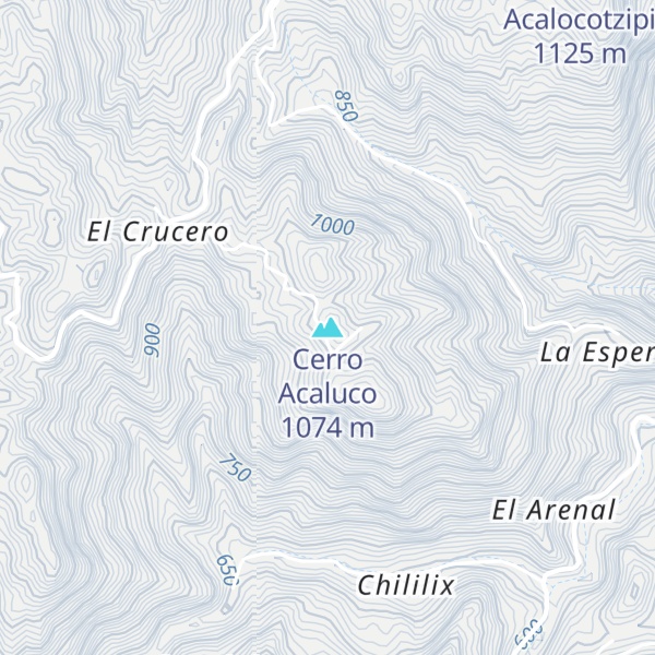 Map of Cerro Acaluco
