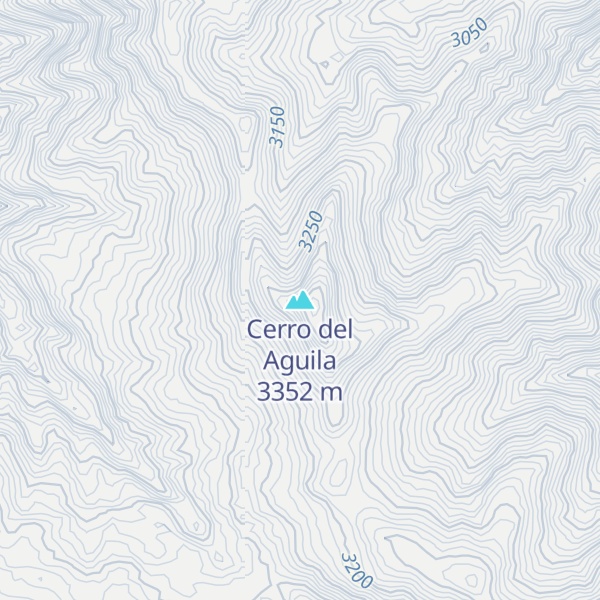 Map of Cerro del Aguila