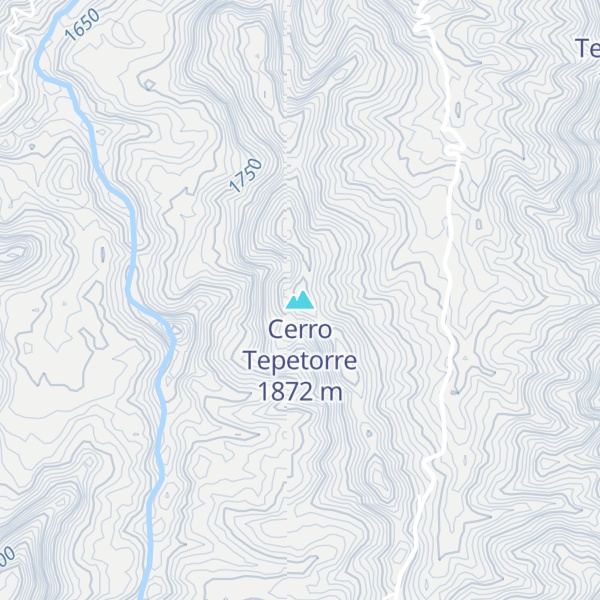 Map of Cerro Tepetorre