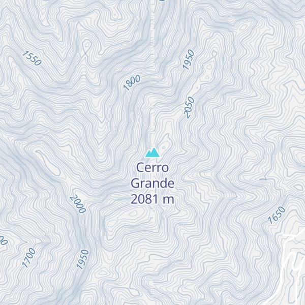 Map of Cerro Grande