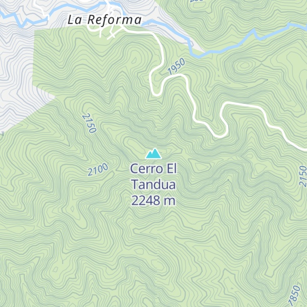 Map of Cerro El Tandua