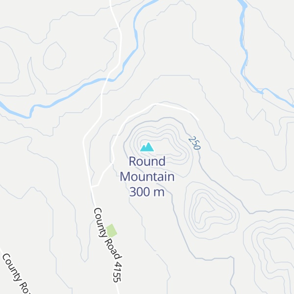 Map of Round Mountain