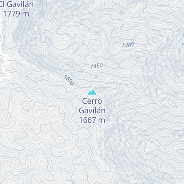 Map of Cerro Gavilán