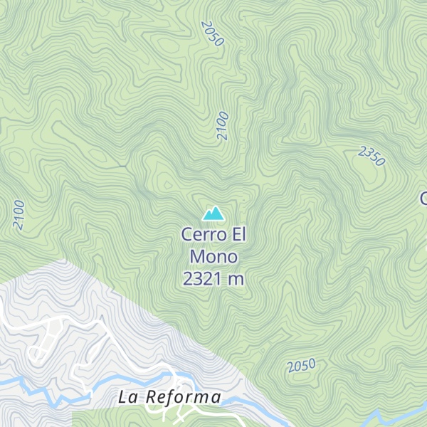Map of Cerro El Mono