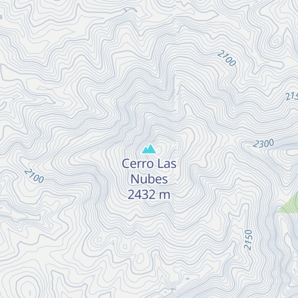 Map of Cerro Las Nubes